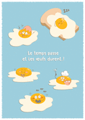 Bonjour amusant avec des &oelig;ufs en folie